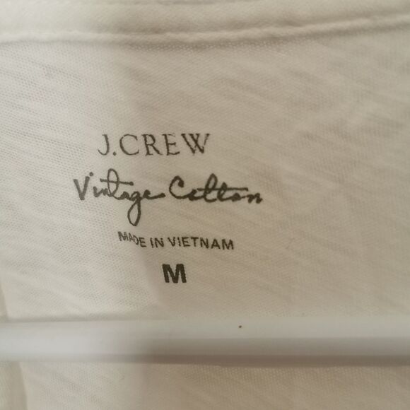 *free j crew vintage cotton t-shirt size M - Picture 2 of 5